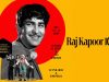 Raj Kapoor’s Timeless Magic: A Century Later, the Show Goes On Raj Kapoor 100 celebration poster featuring a black and white image of Raj Kapoor with a vibrant yellow and red background, highlighting the event dates, film screenings, and locations in India.