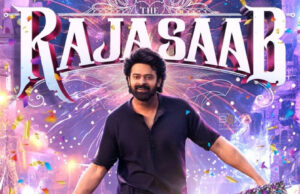 Prabhas’ Upcoming Movie The Raja Saab Release Date Revealed Vibrant Celebration Scene From The Movie &Quot;Raja Sar&Quot; Featuring A Male Actor With A Background Of Fireworks, Colorful Confetti, And Festive Lights, Highlighting Popular Indian Film And Entertainment Themes.
