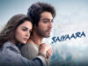 Saiyaara Day Wise Detailed Box Office Collection | India and Overseas A young couple embracing, featuring Bollywood actors in a romantic scene for the movie Saiyara, with a cityscape background highlighting film industry themes.