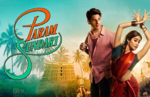 Param Sundari Day Wise Detailed Box Office Collection | India And Overseas Vibrant Promotional Poster Of The Indian Movie &Quot;Param Sundari&Quot; Featuring A Male And Female Lead In Traditional Attire, Set Against A Scenic Backdrop Of Palm Trees, Temple, And Cultural Elements.