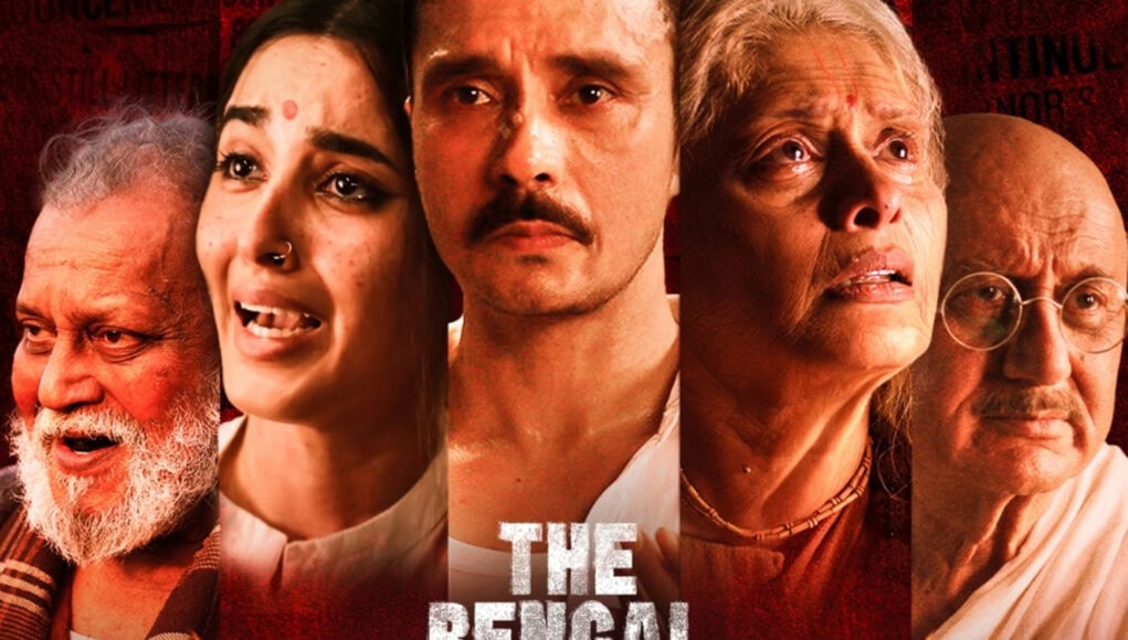 bengal files feature Indian actors in dramatic poses for the Indian film "The Bengal Files" highlighting Bollywood's film industry and Indian cinema.