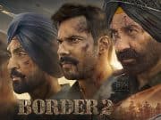 A Forced Sunny Deol Film Sequel? | Border 2 Teaser Review 2026 Intense Movie Poster Of Rugged Soldiers With Injuries, Fierce Expressions, And Battlefield Background, Showcasing Themes Of Bravery, Combat, And Patriotism In Indian Cinema.